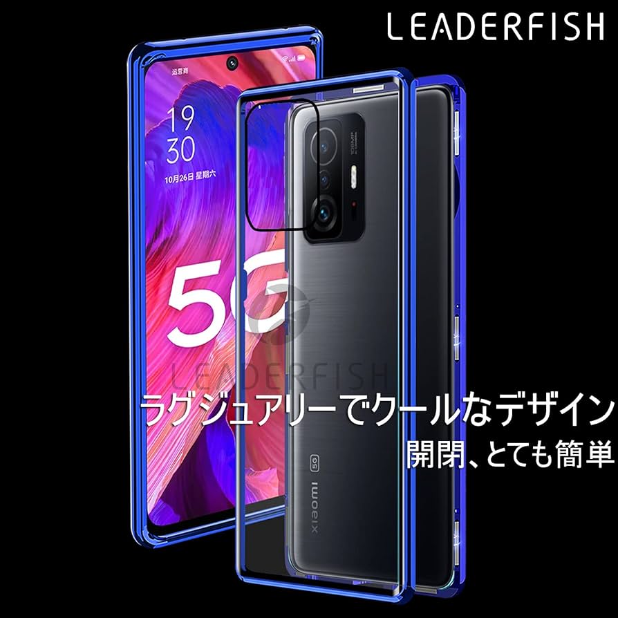 Amazon.co.jp: Leaderfish 両面ガラス 360°完全な保護 Xiaomi